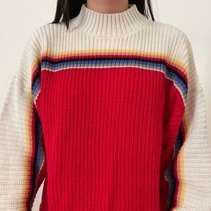 Rainbow Knitted Sweater